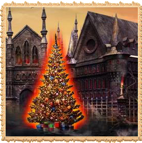 Illuminated Christmas tree in the free online game Legend: Legacy of the Dragons