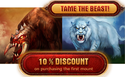 10% discount on the f&iacute;rst mount in the online game Legend: Legacy of the Dragons