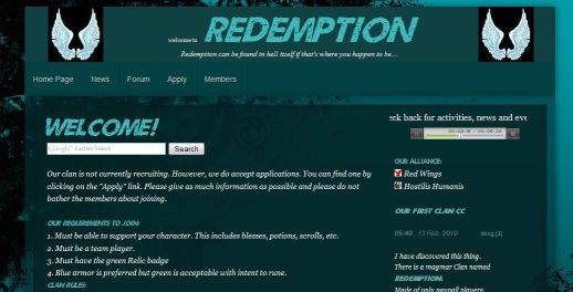 Clan Site Competition 2011 Legend: Legacy of the Dragons